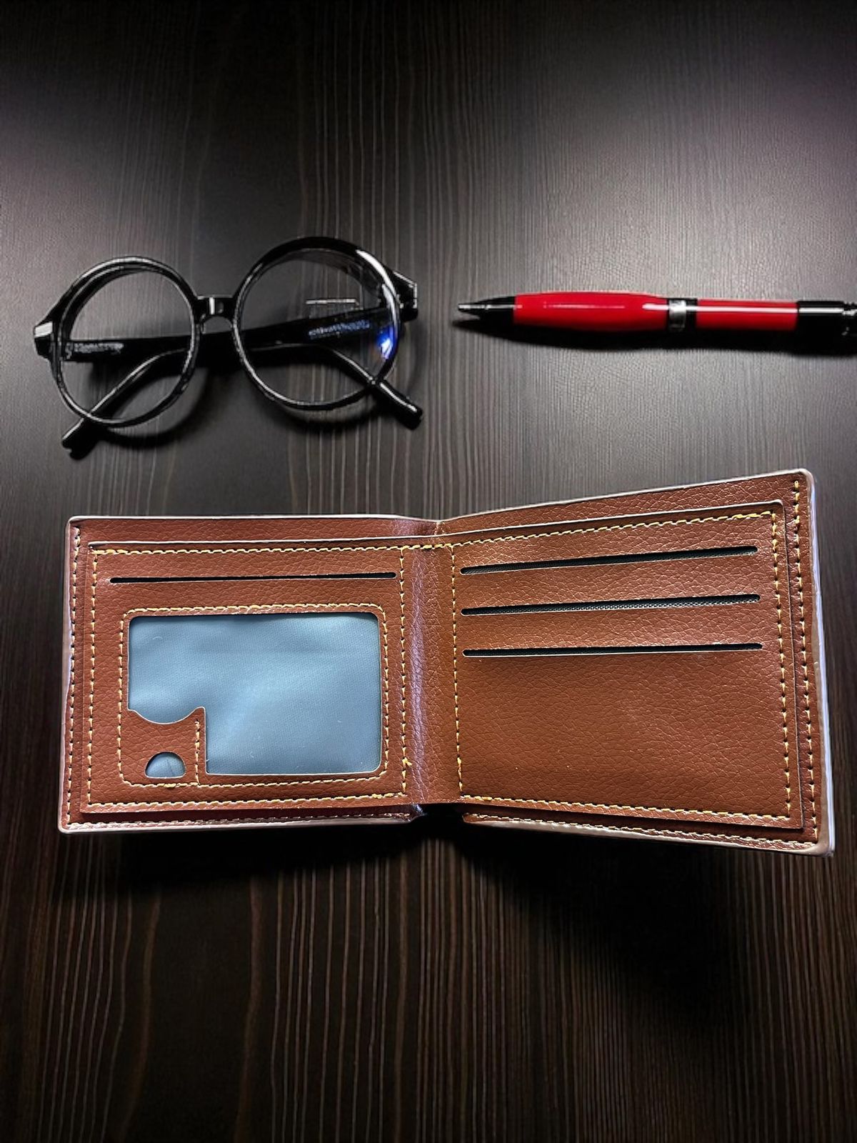 STYLE LOUNGE GeoEdge Leather wallet, Daily use (L115)
