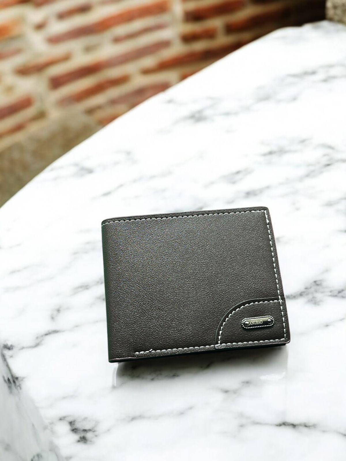 Slate Craft Wallet, Smooth and slate - like  surface ( L76 )
