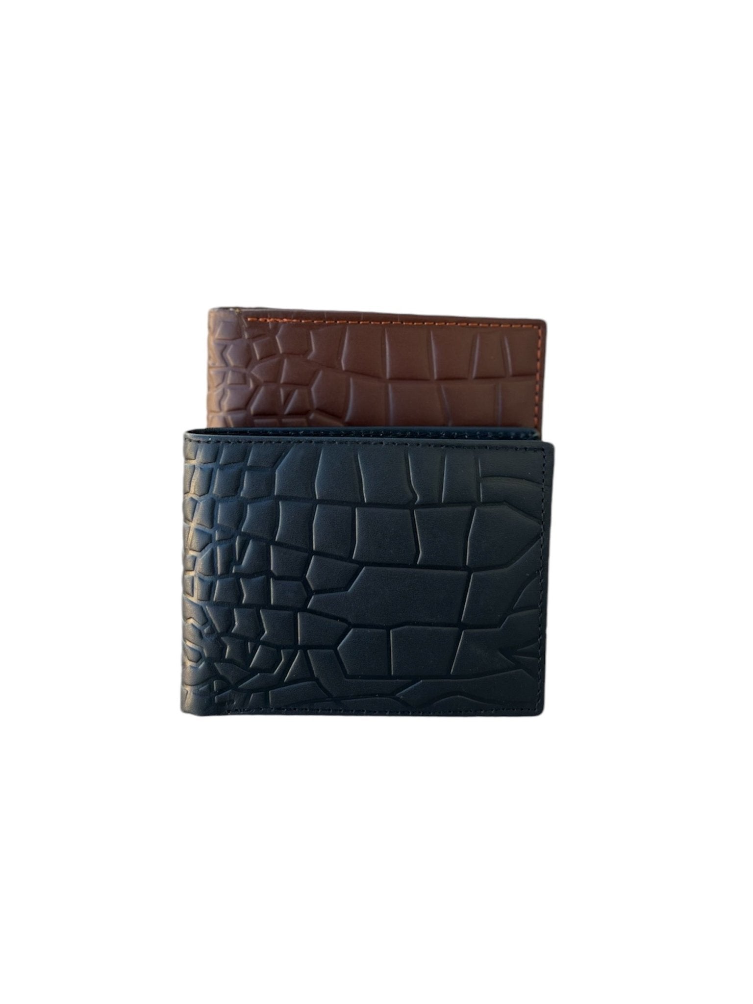 Geniune Leather Wallet in Crocodile Pattern With Soft Velvet Interior - STYLE LOUNGE