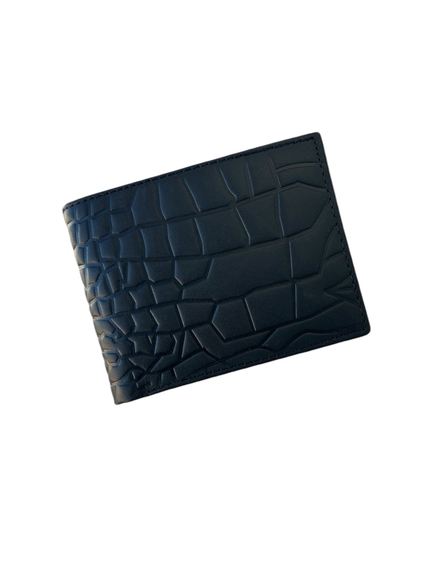 Geniune Leather Wallet in Crocodile Pattern With Soft Velvet Interior - STYLE LOUNGE