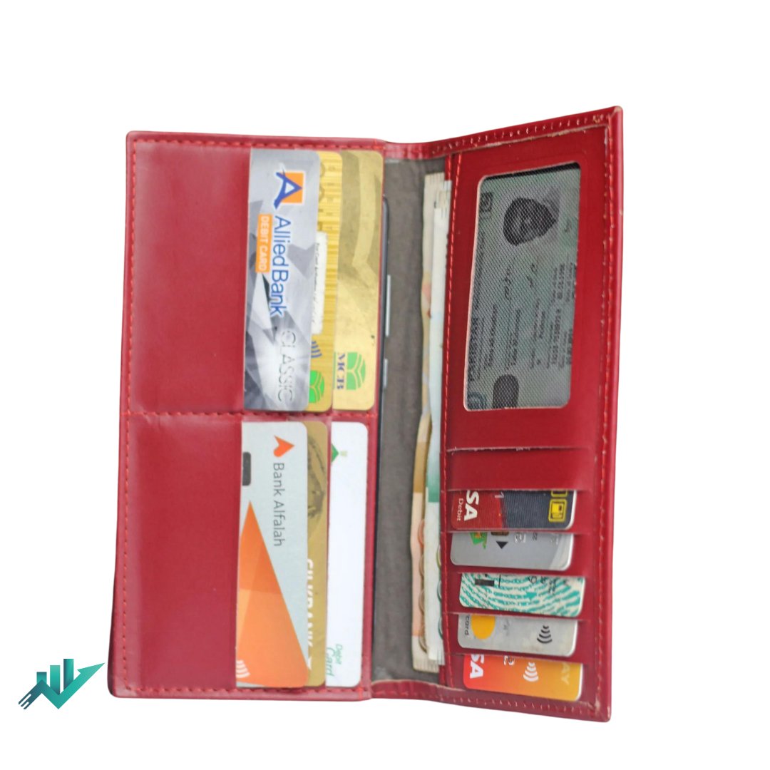 Handcrafted Long Wallet /Clutch in Leather - STYLE LOUNGE