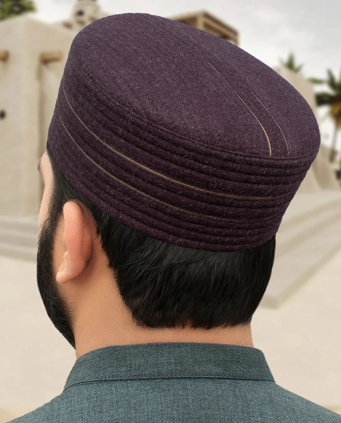 Handcrafted Woolen Islamic Prayer Cap – Traditional and Comfortable - STYLE LOUNGE