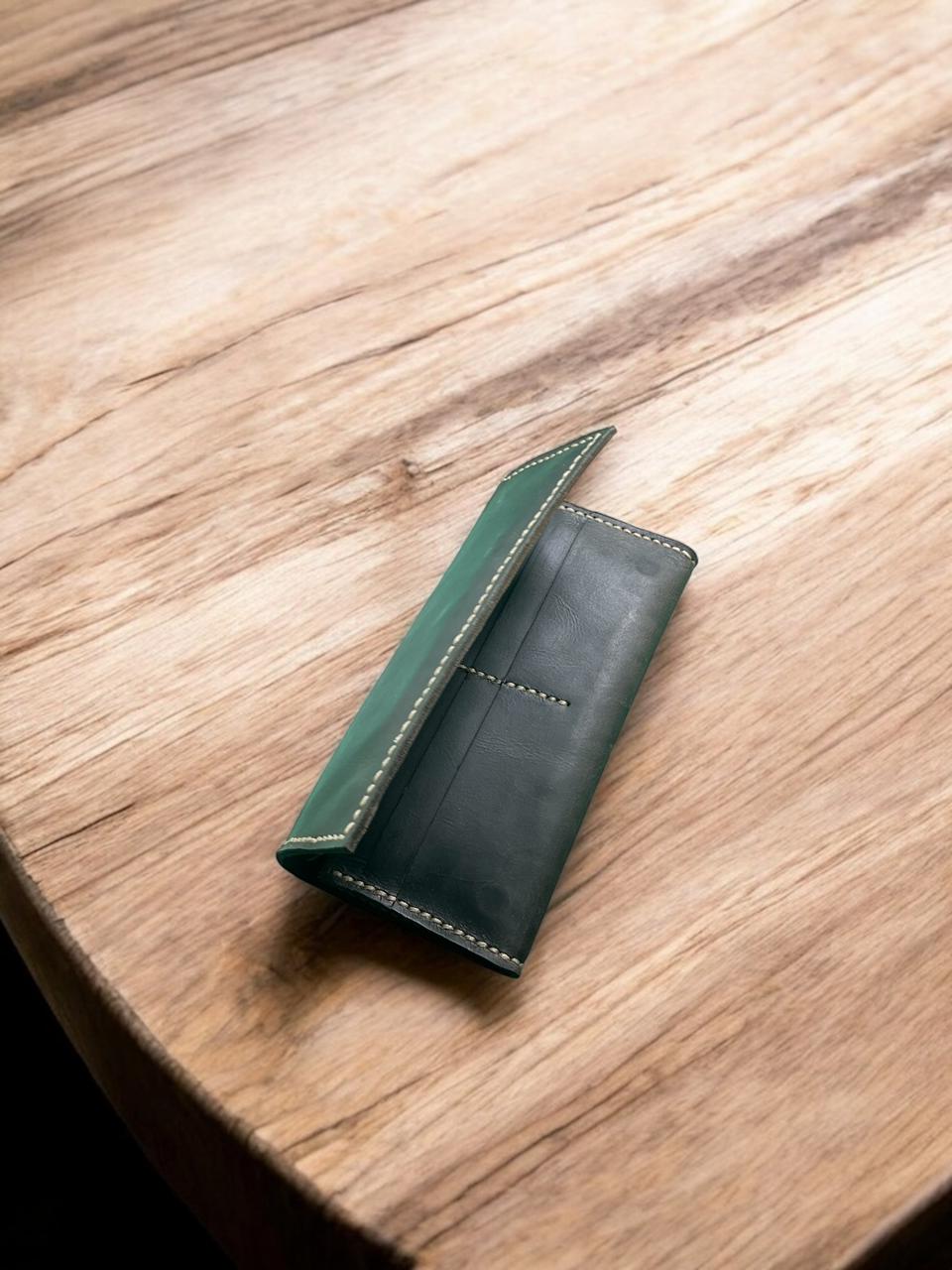 Ironstich Long Leather wallet, stylish and fashionable