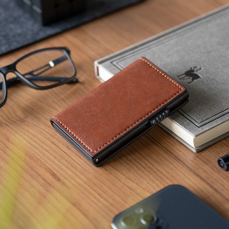 ClassicSlide RFID Pop-Up Leather Wallet (W3)