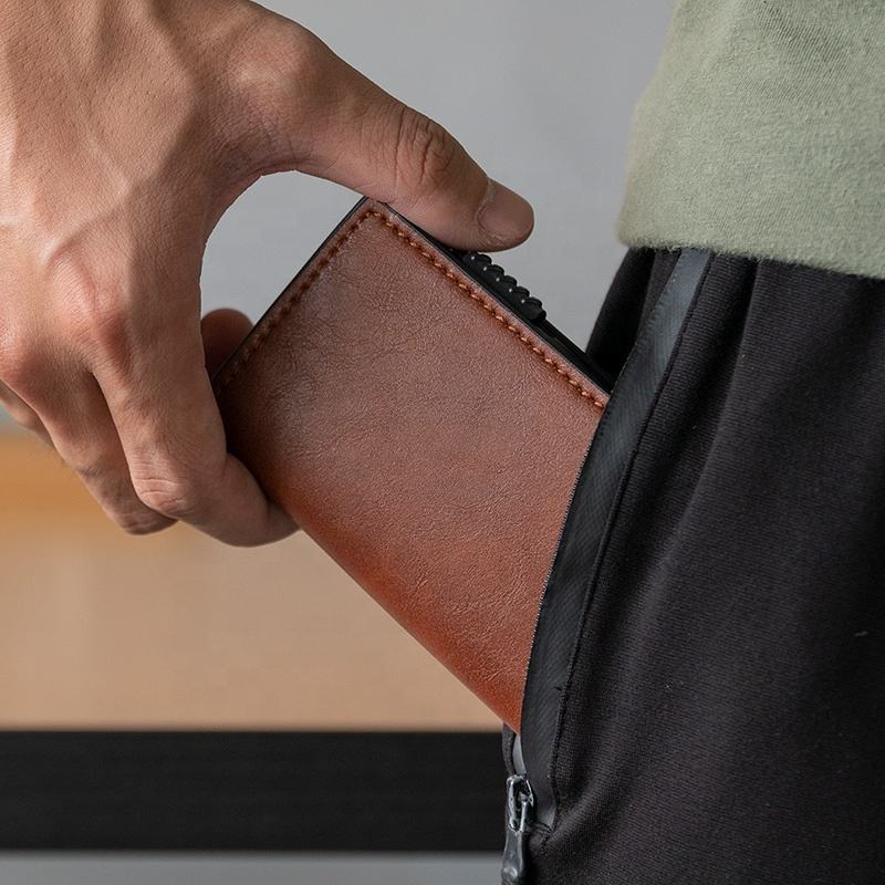 ClassicSlide RFID Pop-Up Leather Wallet (W3)