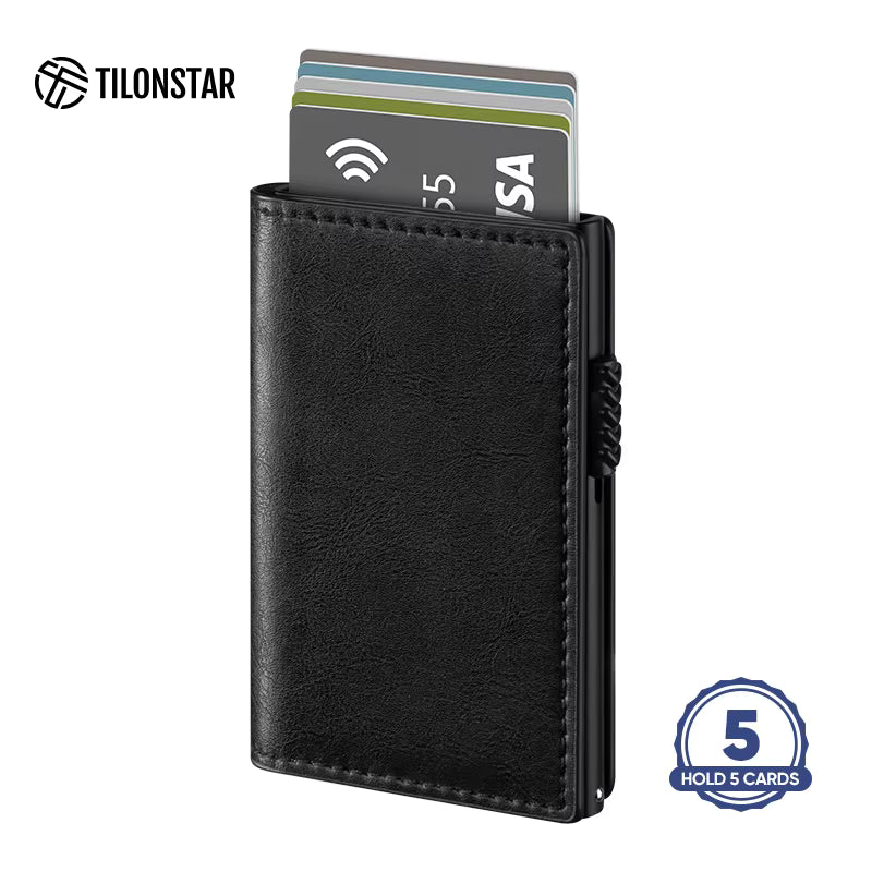 ClassicSlide RFID Pop-Up Leather Wallet (W3)